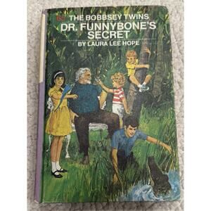 1972 Vintage THE BOBBSEY TWINS Book Dr. Funnybone's Secret #65 HC